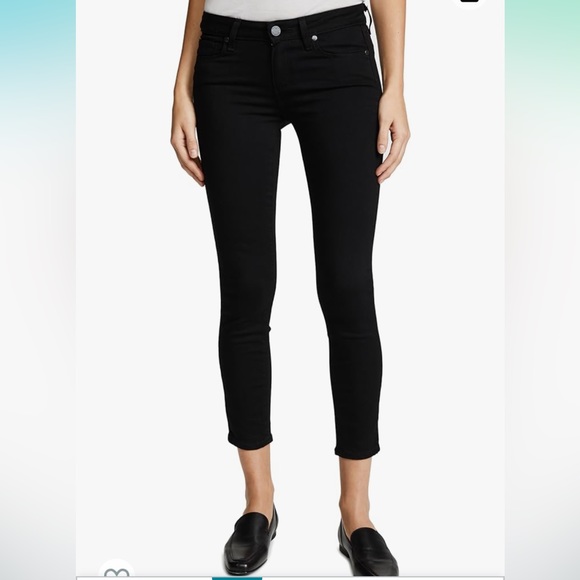 PAIGE Verdugo Denim Crop in Black Overdye. Size 29. NWOT - Picture 4 of 13